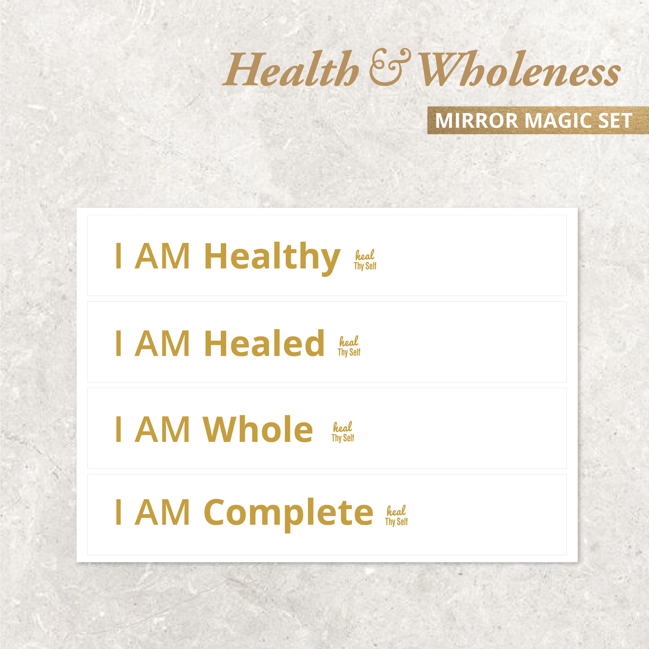 Mirror Magic Stickers (4 Stickers in each Pack)