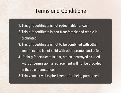 Heal Thy Self Collection Gift Certificate